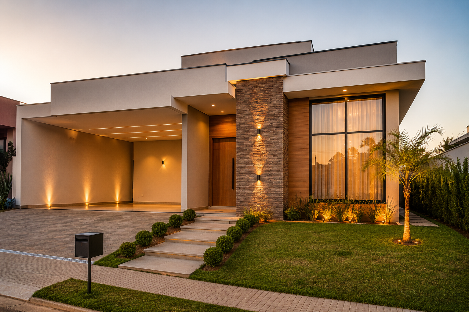 fachada de casa condominio